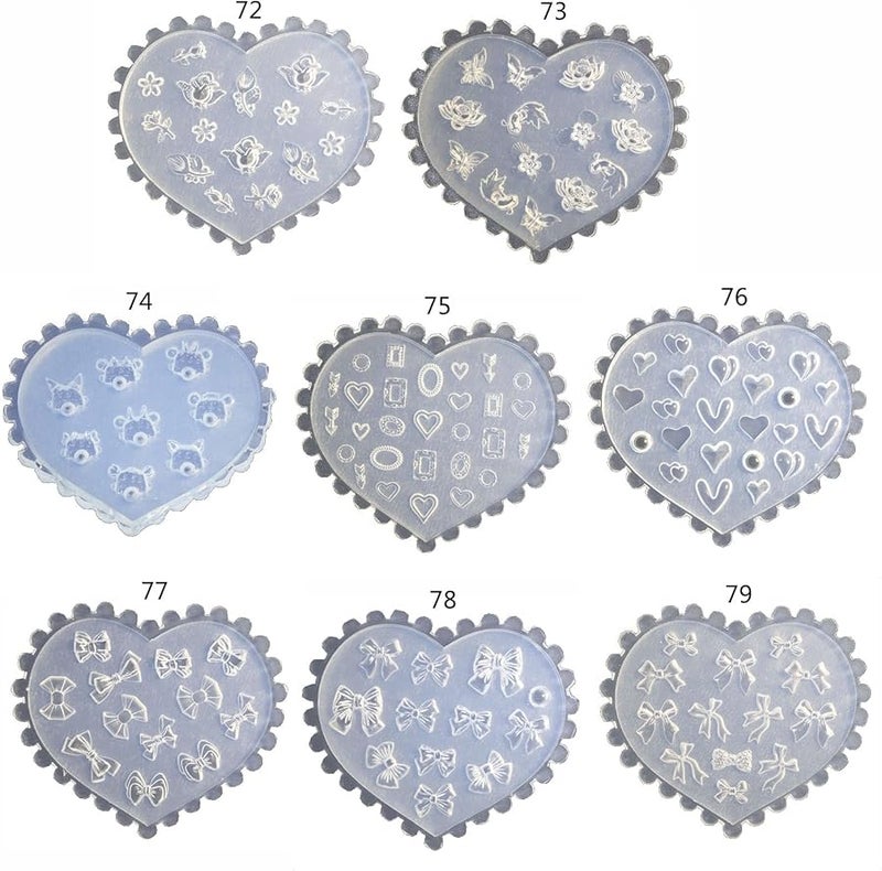 3D Nail Art Mold Silicone Carved Template For Practice Decorative Making Tools Color C - Image 3